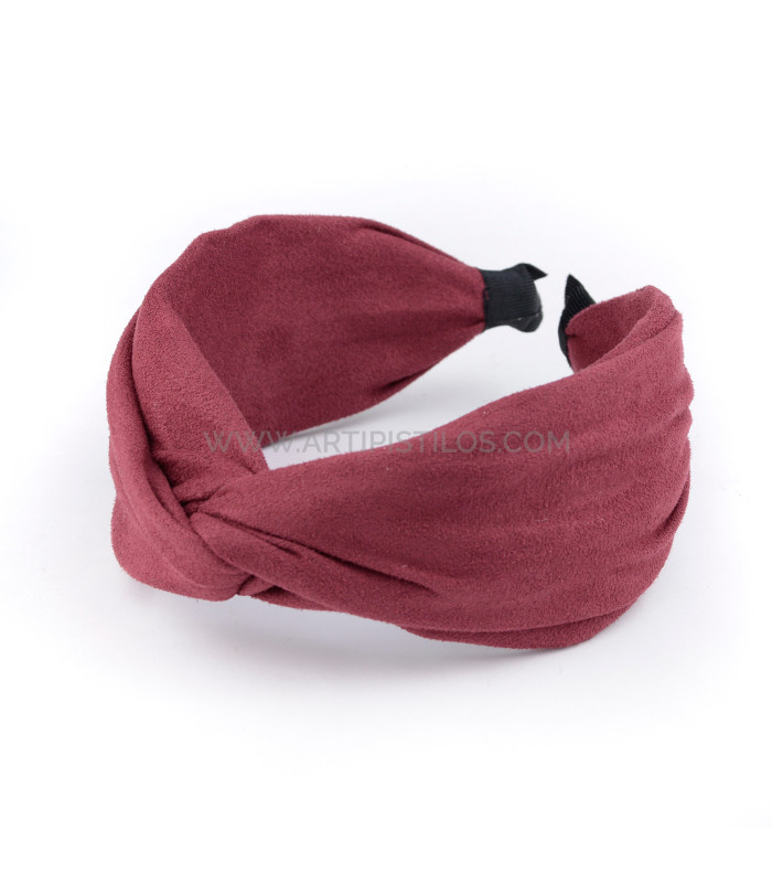 BANDEAU EN DAIM AVEC NŒUD "DONNA