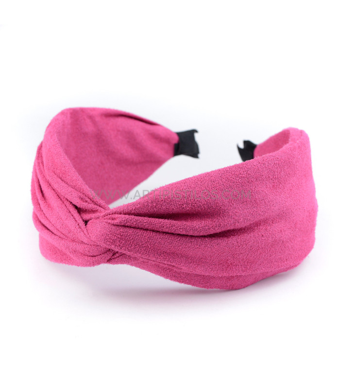 BANDEAU EN DAIM AVEC NŒUD "DONNA