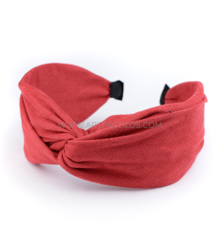 BANDEAU EN DAIM AVEC NŒUD "DONNA
