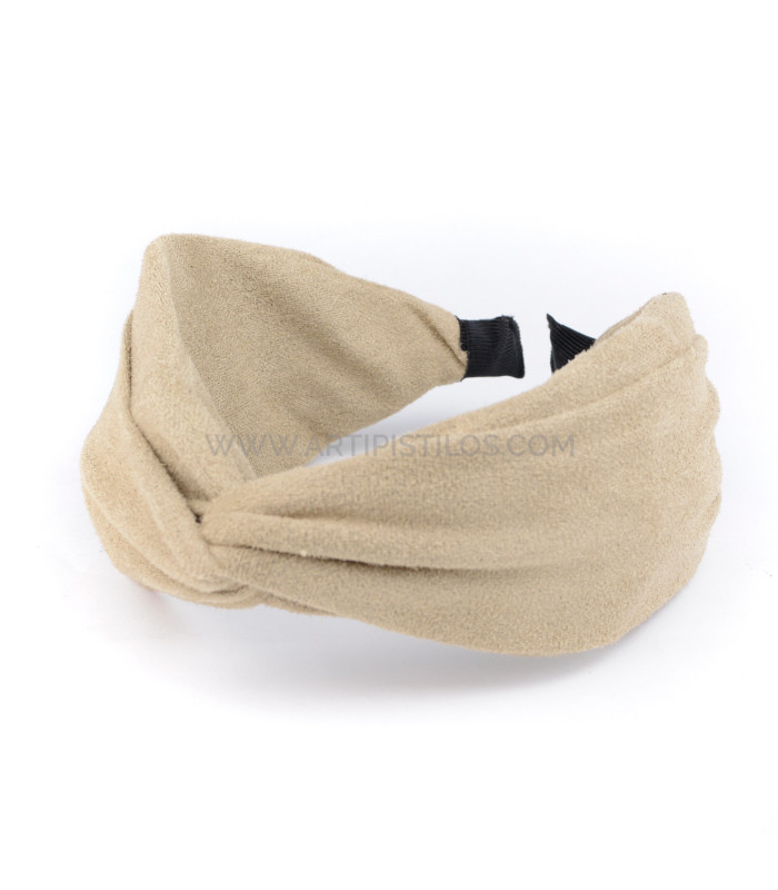 BANDEAU EN DAIM AVEC NŒUD "DONNA