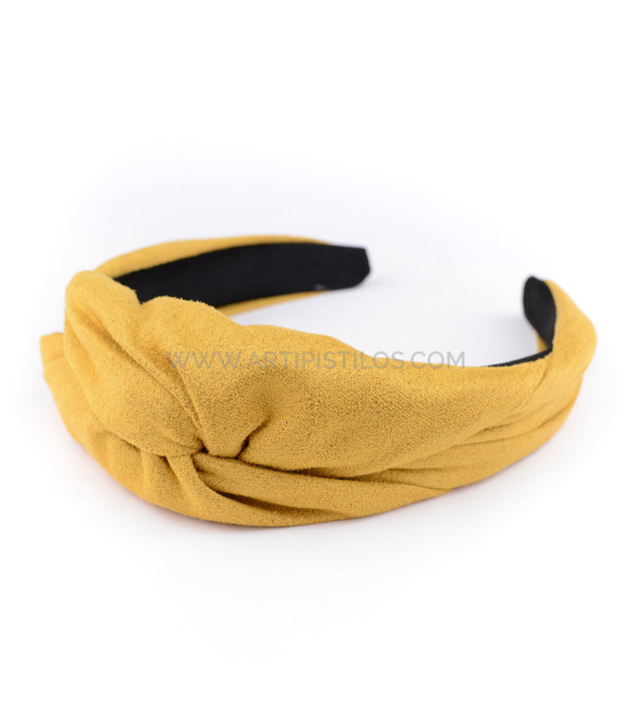 BANDEAU EN DAIM AVEC NŒUD "FLORENCE"