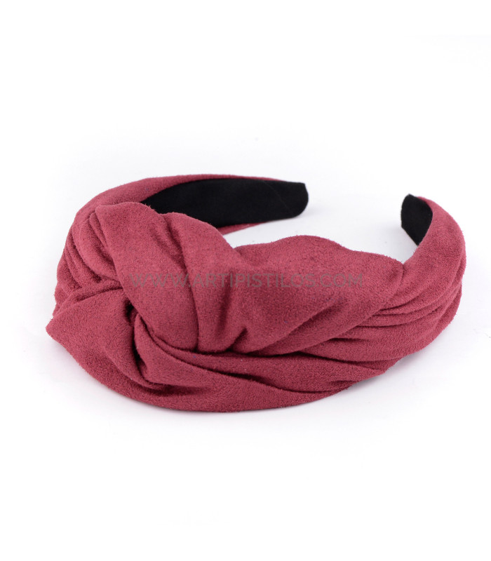 BANDEAU EN DAIM AVEC NŒUD "FLORENCE"