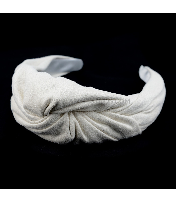 BANDEAU EN DAIM AVEC NŒUD "FLORENCE"