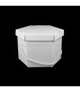 CAJA PARA TOCADOS BLANCA "MEDIANA"