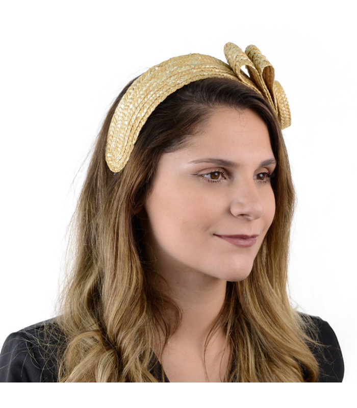 BANDEAU PAILLE NATURELLE "VALENTIA"