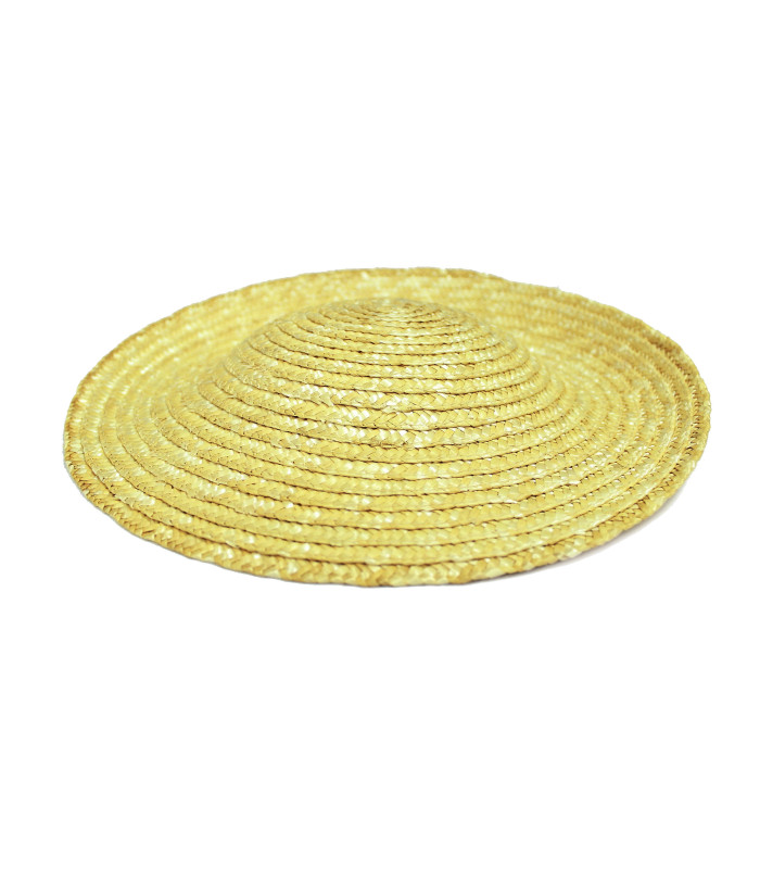 CHAPEAU DE PAILLE NATURELLE TRESSE "GRACIA"