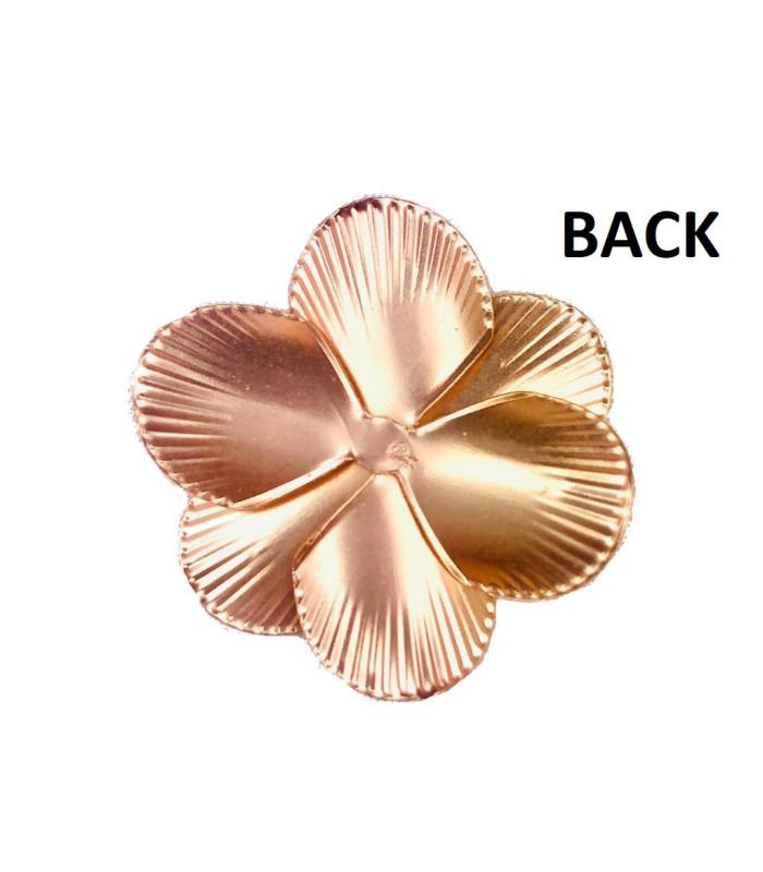 Fleur en métal avec des strass de 3 cm de diamètre