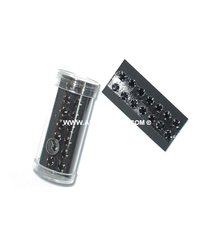 BOUTON BIJOU STRASS VERRE 5 MM.
