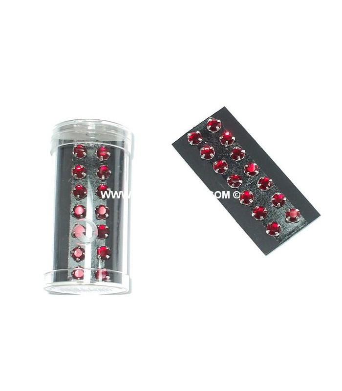 BOUTON BIJOU STRASS VERRE 5 MM.