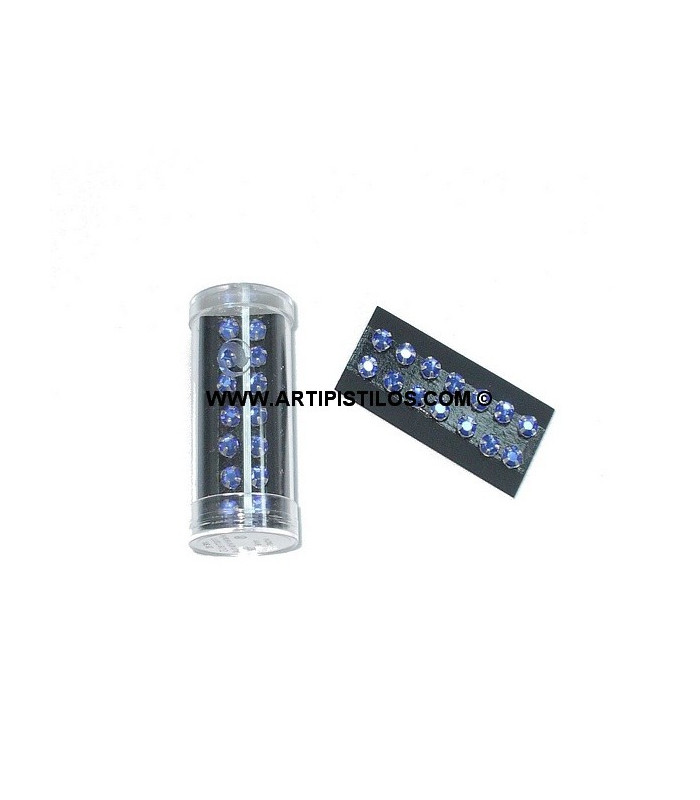 BOUTON BIJOU STRASS VERRE 5 MM.