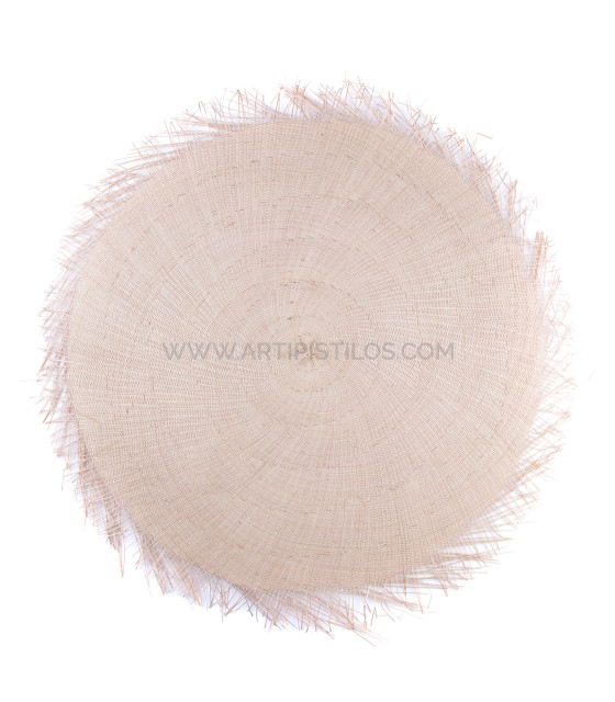 Cône Buntal 1x1 Tresse 40 Cms. Diamètre Sans Apprêt Nude - Bases Et Disques Buntal