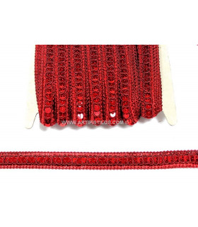 GALLON RAYONNE/PAILLETTE 1,5 CMS.