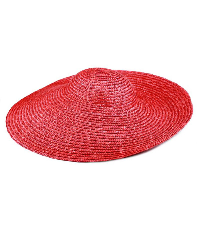 CHAPEAU DE PAILLE NATUREL "KASSABIAN" 45 CM DE DIAMÈTRE