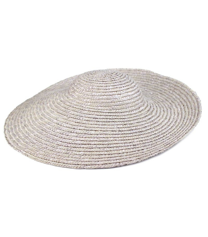 CHAPEAU DE PAILLE NATUREL "KASSABIAN" 45 CM DE DIAMÈTRE