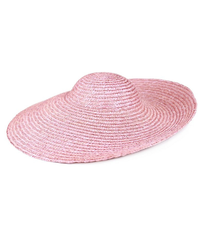 CHAPEAU DE PAILLE NATUREL "KASSABIAN" 45 CM DE DIAMÈTRE