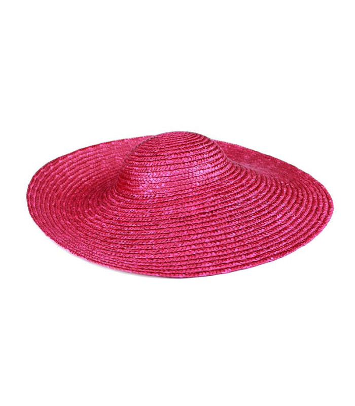 CHAPEAU DE PAILLE NATUREL "KASSABIAN" 45 CM DE DIAMÈTRE