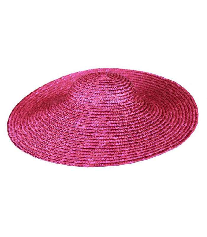 CHAPEAU DE PAILLE NATUREL "KASSABIAN" 45 CM DE DIAMÈTRE