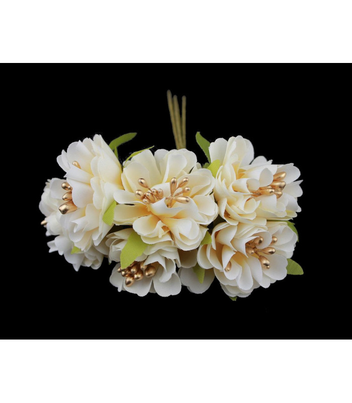 BOUQUET 6 FLEURS EN TISSU