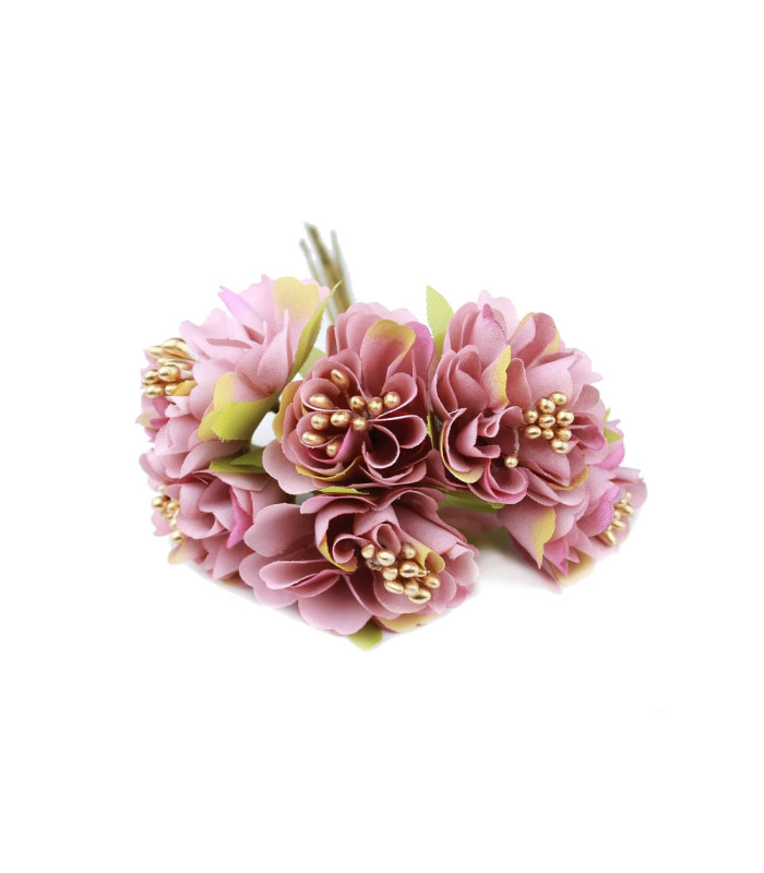 BOUQUET 6 FLEURS EN TISSU