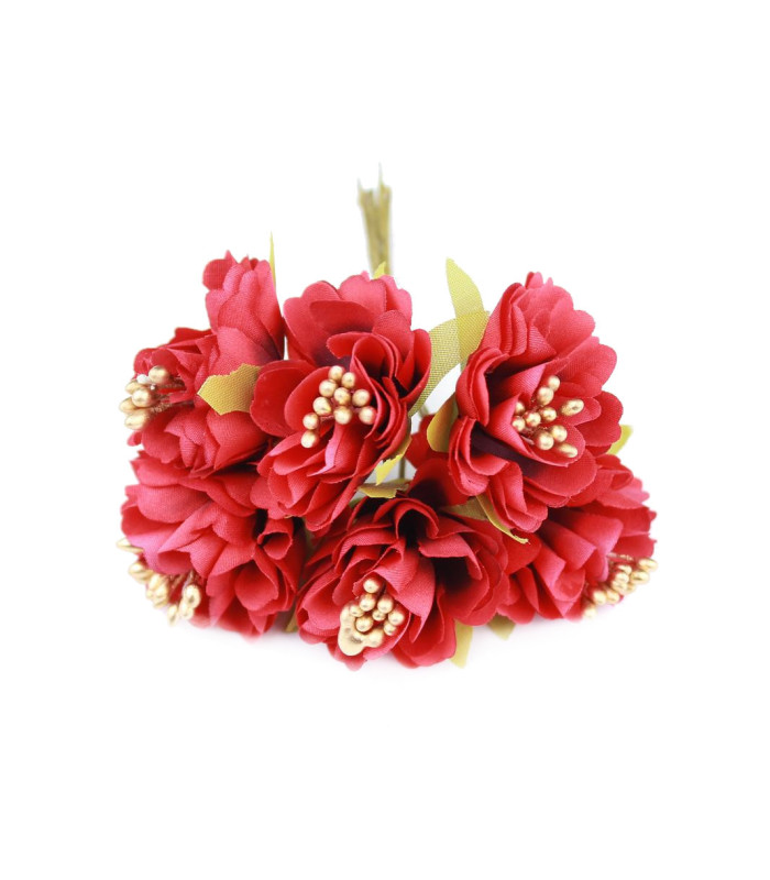 BOUQUET 6 FLEURS EN TISSU