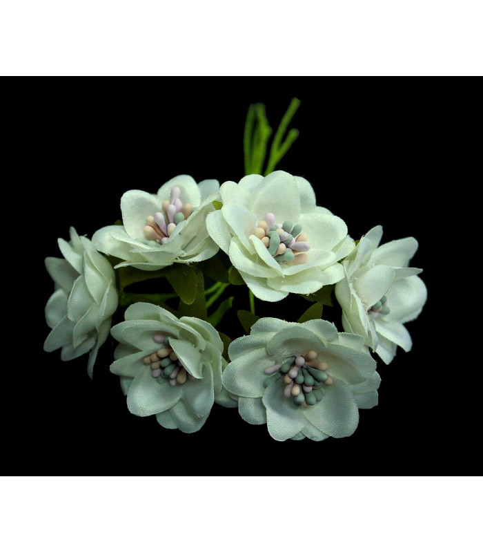 BOUQUET 6 FLEURS EN TISSU
