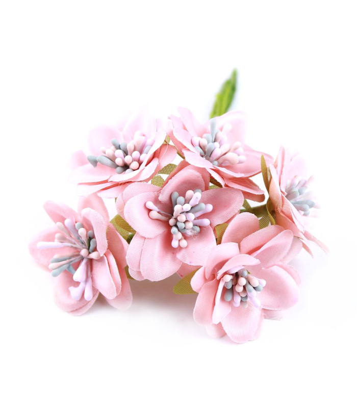 BOUQUET 6 FLEURS EN TISSU