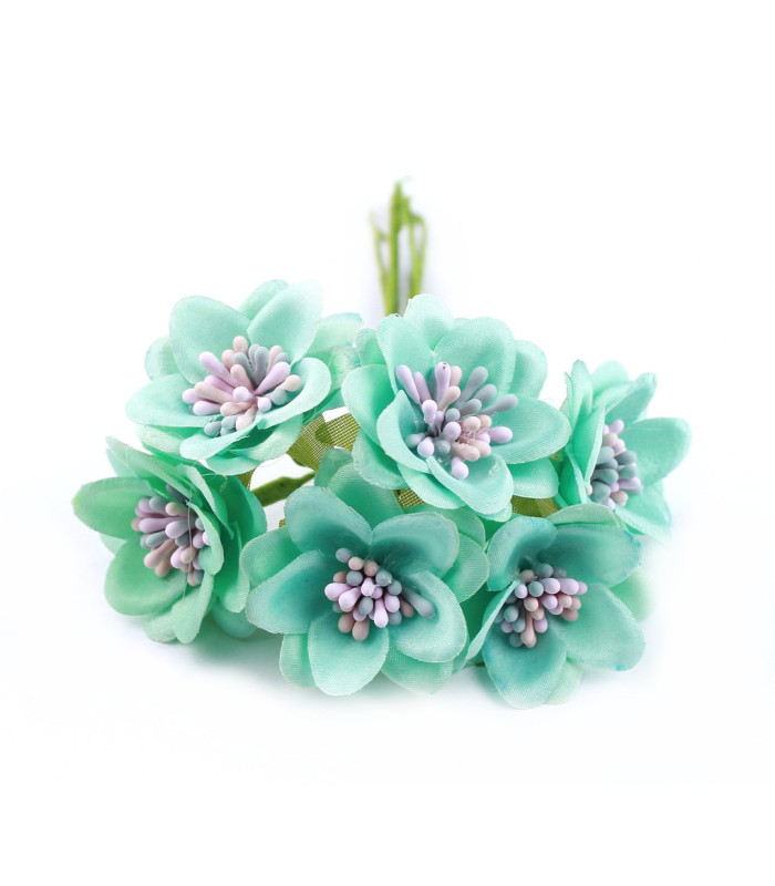 BOUQUET 6 FLEURS EN TISSU