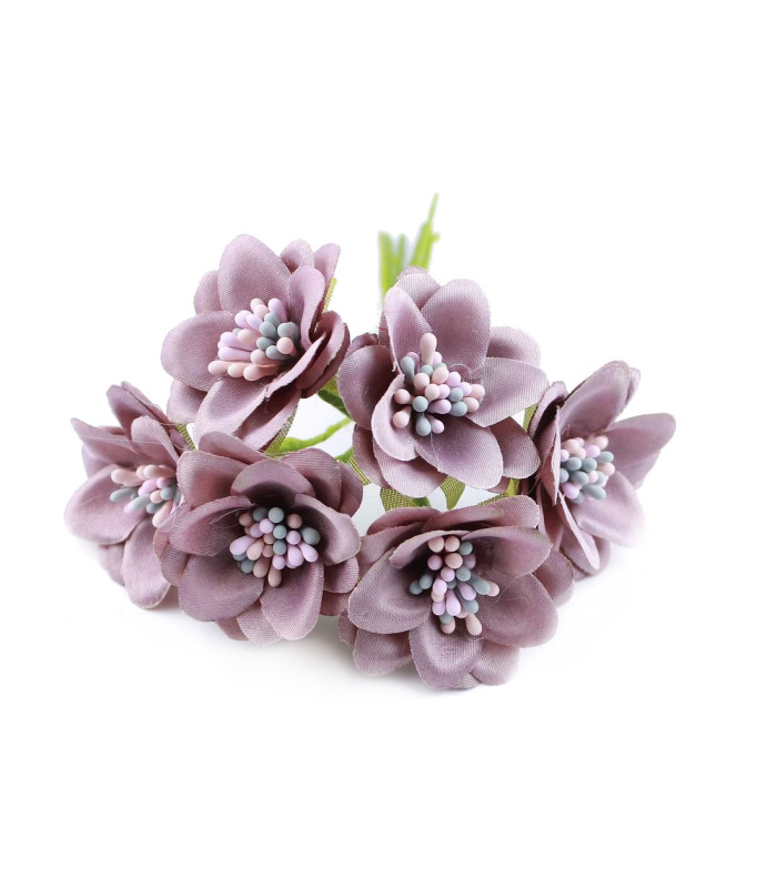 BOUQUET 6 FLEURS EN TISSU