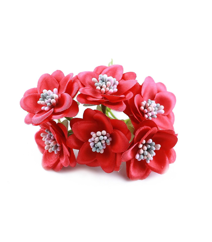 BOUQUET 6 FLEURS EN TISSU
