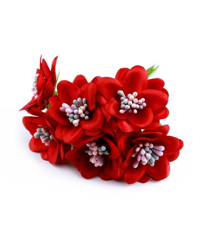 BOUQUET 6 FLEURS EN TISSU