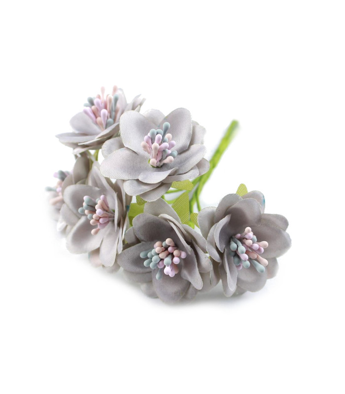 BOUQUET 6 FLEURS EN TISSU