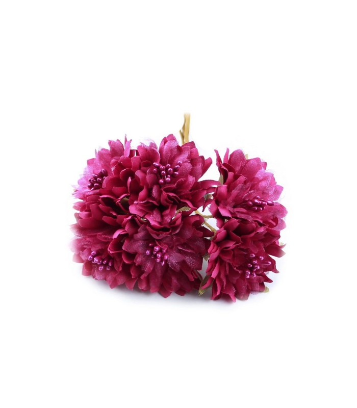 BOUQUET 6 FLEURS EN TISSU