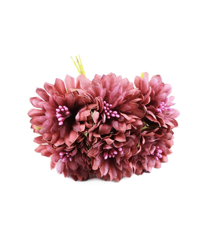 BOUQUET 6 FLEURS EN TISSU