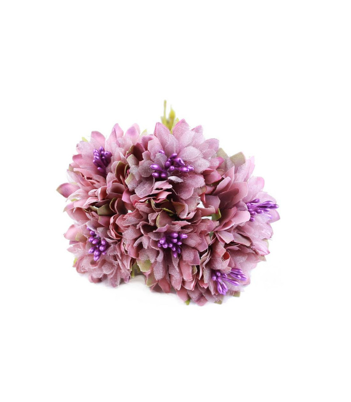BOUQUET 6 FLEURS EN TISSU