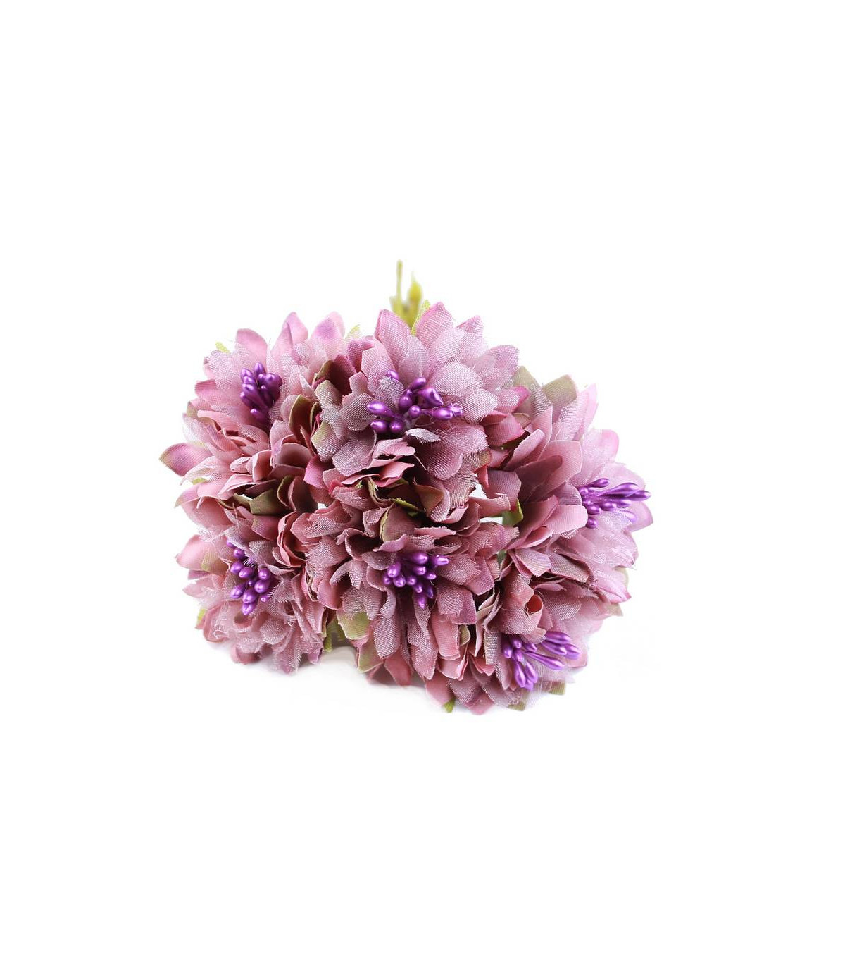 36 Fleurs Artificielles + 2 Pinces à Cheveux – Décoration Mariage, Gâteau, DIY | Soie Et Plastique