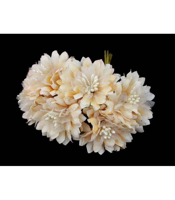 BOUQUET 6 FLEURS EN TISSU