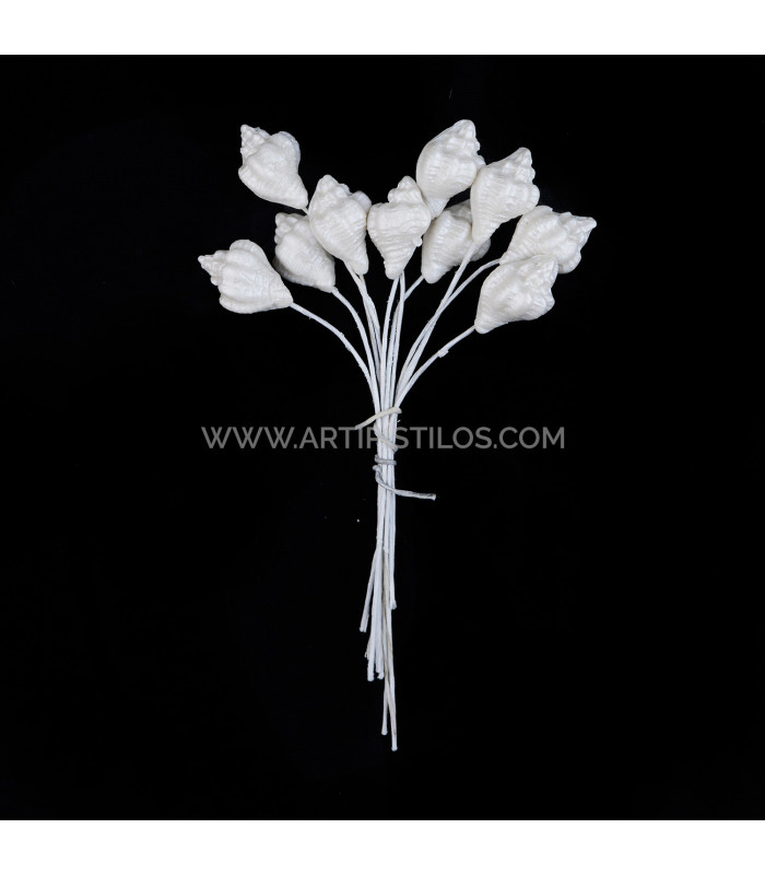 ESCARGOT FLEUR DE PORCELAINE FROIDE 1,5 x 1 cm
