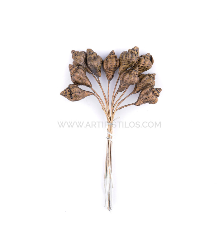 ESCARGOT FLEUR DE PORCELAINE FROIDE 1,5 x 1 cm