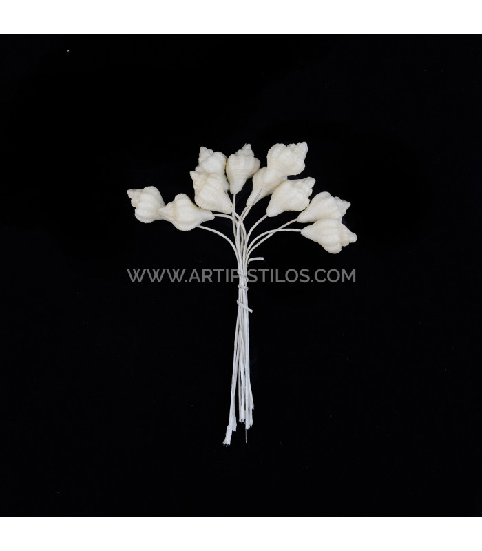 ESCARGOT FLEUR DE PORCELAINE FROIDE 1,5 x 1 cm