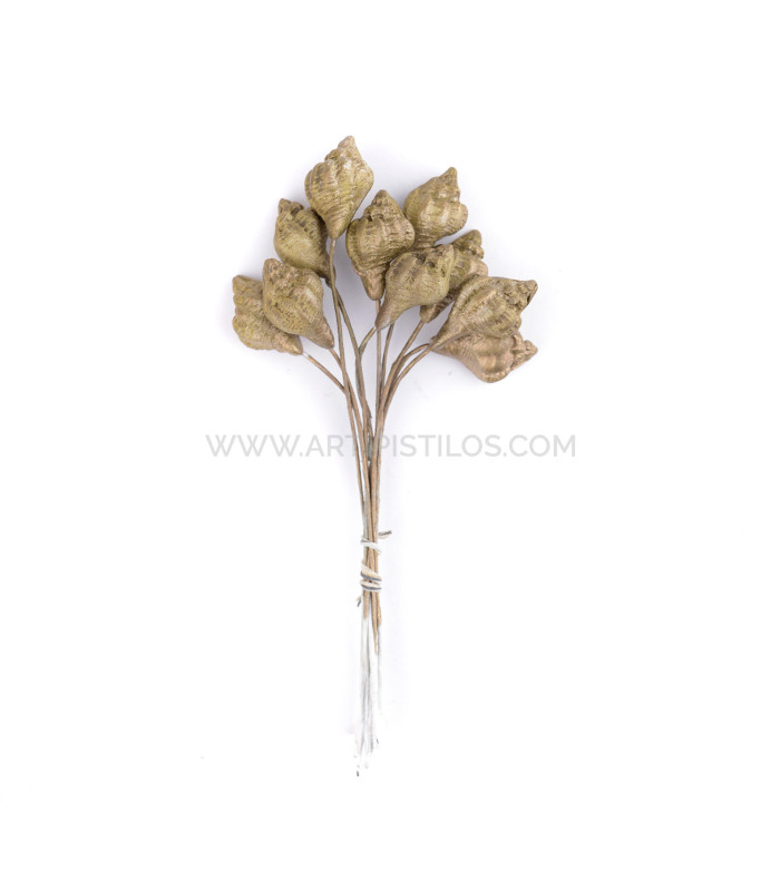 ESCARGOT FLEUR DE PORCELAINE FROIDE 1,5 x 1 cm