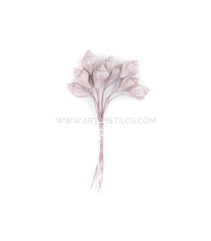 ESCARGOT FLEUR DE PORCELAINE FROIDE 1,5 x 1 cm