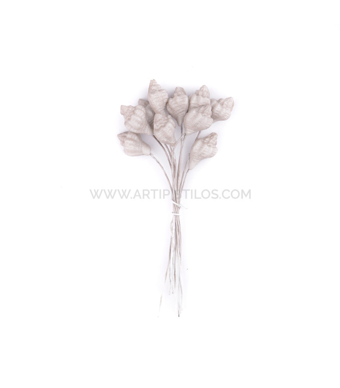 ESCARGOT FLEUR DE PORCELAINE FROIDE 1,5 x 1 cm