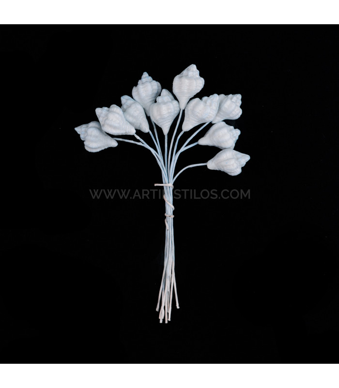 ESCARGOT FLEUR DE PORCELAINE FROIDE 1,5 x 1 cm