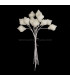 ESCARGOT FLEUR DE PORCELAINE FROIDE 1,5 x 1 cm
