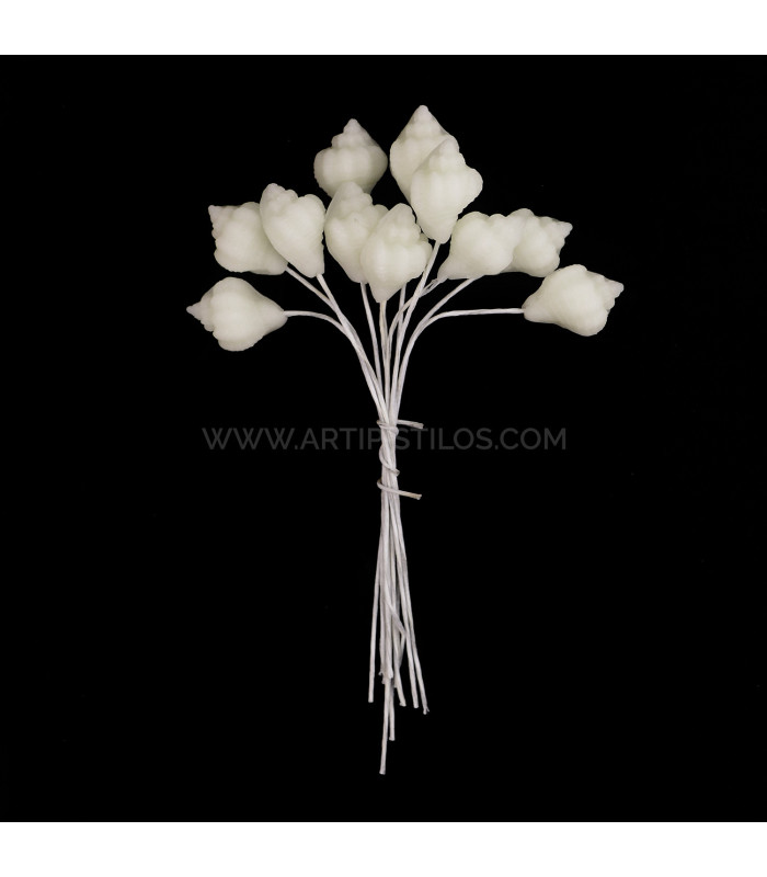 ESCARGOT FLEUR DE PORCELAINE FROIDE 1,5 x 1 cm