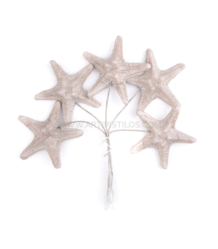 FLEUR DE PORCELAINE FROIDE ÉTOILE DE MER 3,5 CM