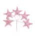 FLEUR DE PORCELAINE FROIDE ÉTOILE DE MER 3,5 CM