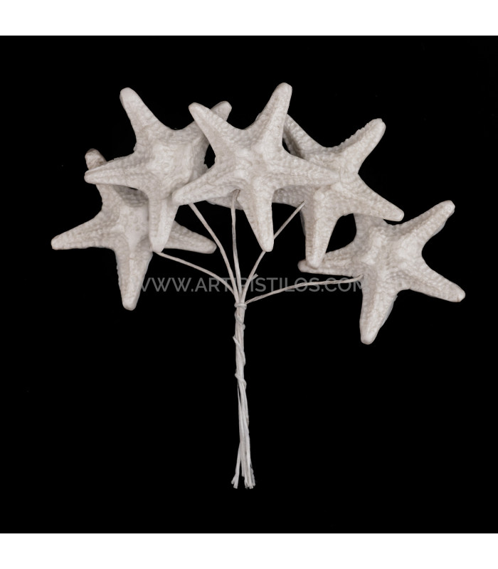 FLEUR DE PORCELAINE FROIDE ÉTOILE DE MER 3,5 CM