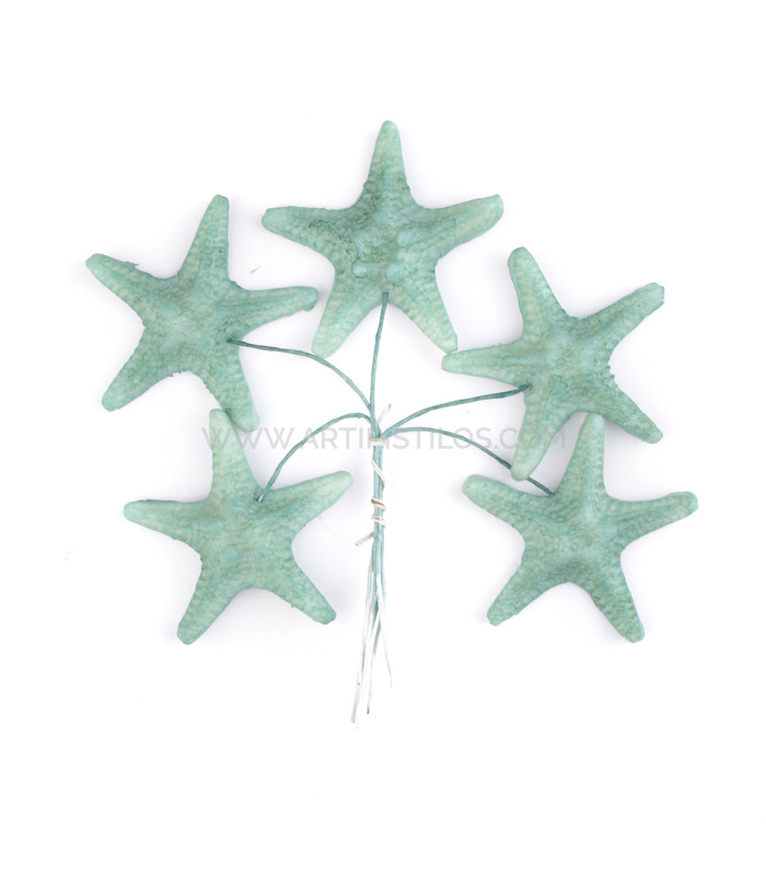 FLEUR DE PORCELAINE FROIDE ÉTOILE DE MER 3,5 CM