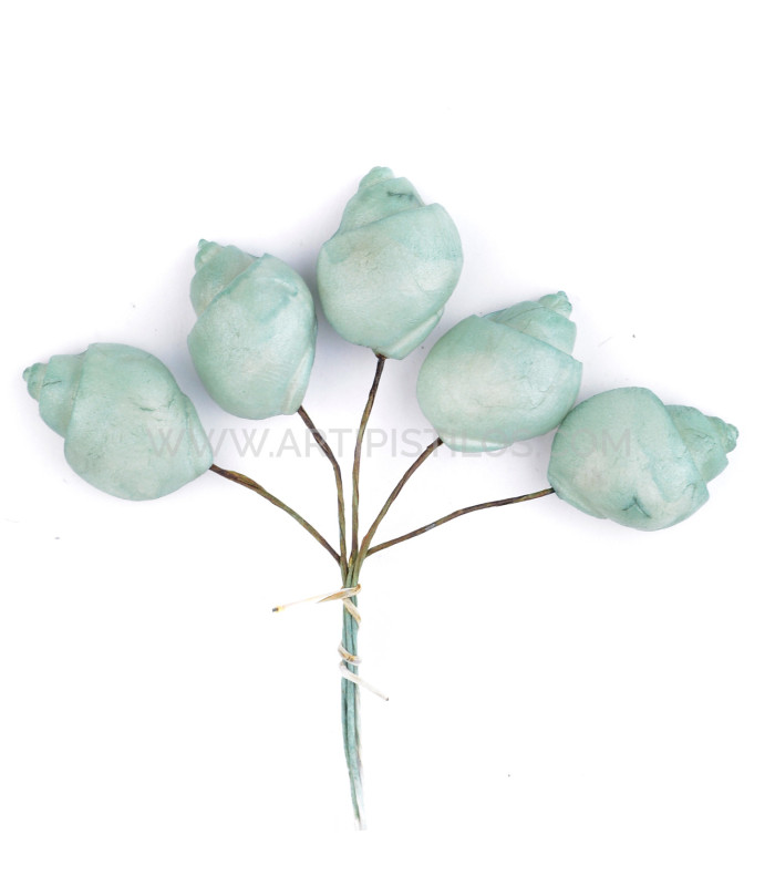 FLEUR EN PORCELAINE FROIDE ESCARGOT LISSE 2 X 1,5CM